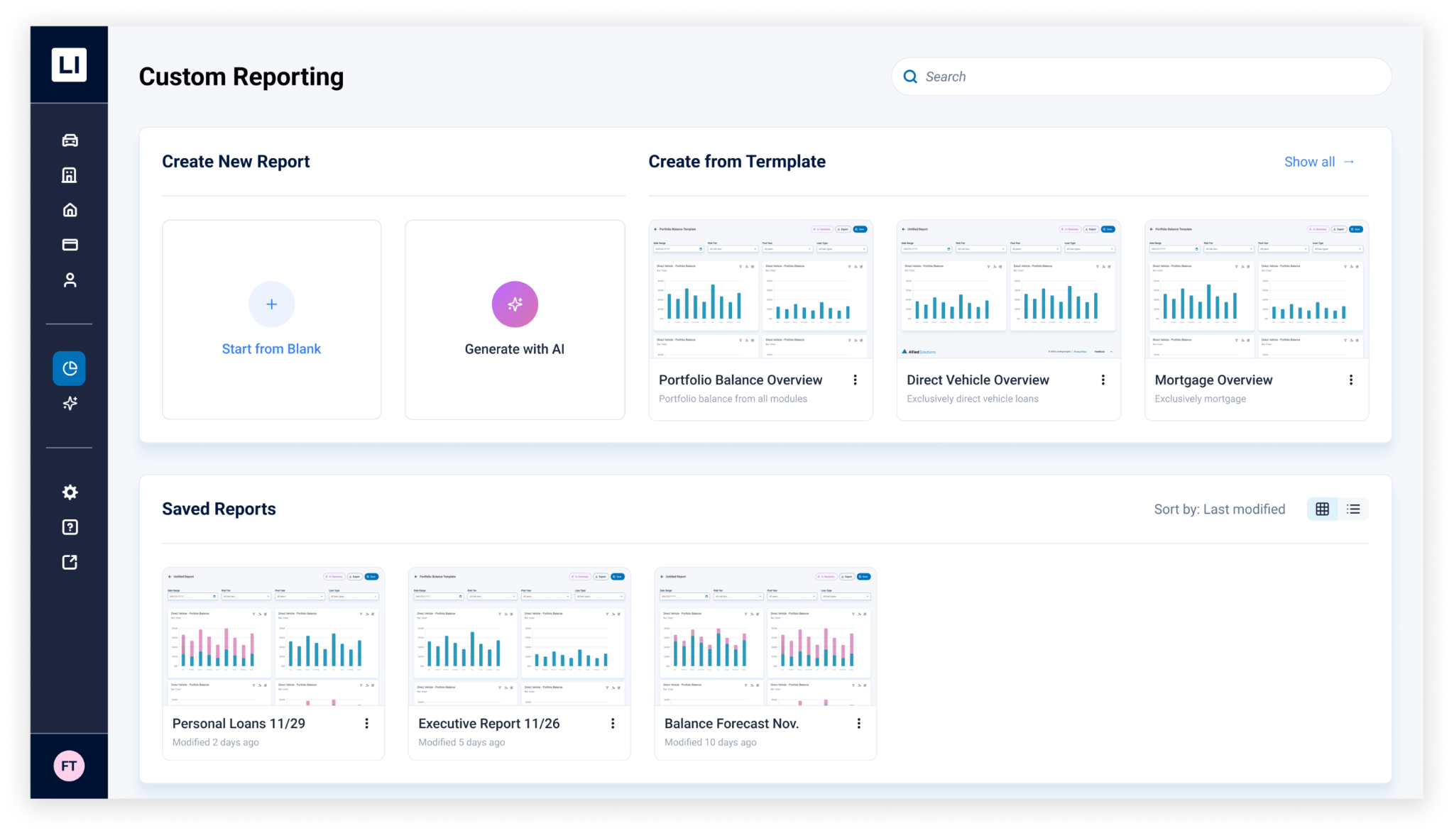 Allied Solutions desktop product interface